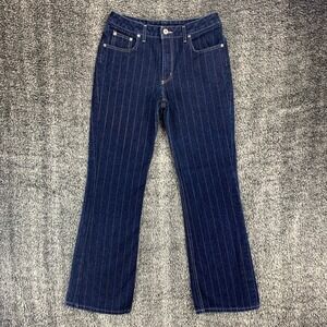 Buffalo David Bitton Women's Size 29Wx30.5L Pinstripe Jeans Bootcut Straight Leg